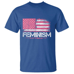Feminism Feminist Pink American Flag T Shirt Patriotic Womens Rights