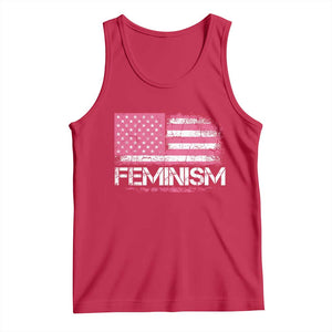 Feminism Feminist Pink American Flag Tank Top Patriotic Womens Rights