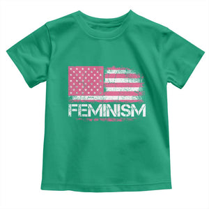 Feminism Feminist Pink American Flag Toddler T Shirt Patriotic Womens Rights