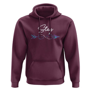 Suicide Prevention Awareness Hoodie Stay Your Story Isn't Over Arrow Semicolon TS11 Maroon Print Your Wear