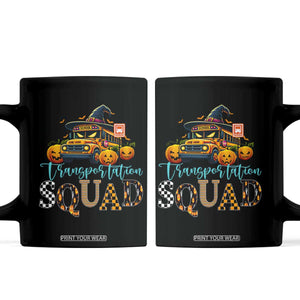 Halloween School Bus Driver Coffee Mug Transportation Squad Pumpkin Witch TS11 Black Print Your Wear