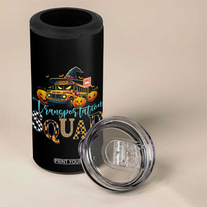 Halloween School Bus Driver 4 in 1 Can Cooler Tumbler Transportation Squad Pumpkin Witch TS11 Print Your Wear