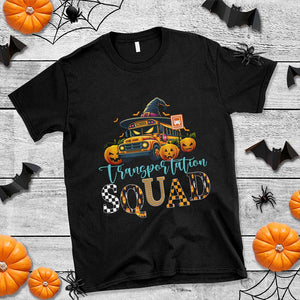 Halloween School Bus Driver T Shirt Transportation Squad Pumpkin Witch TS11 Black Print Your Wear