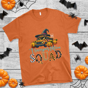 Halloween School Bus Driver T Shirt Transportation Squad Pumpkin Witch TS11 Orange Print Your Wear