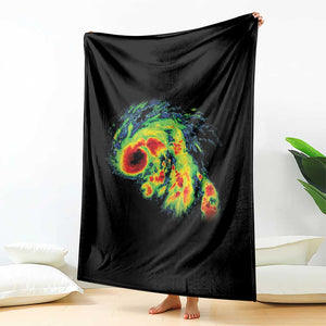 Hurricane Helene Throw Blanket Meteorologist Weather Radar Image Storm Chasing TS11 Print Your Wear