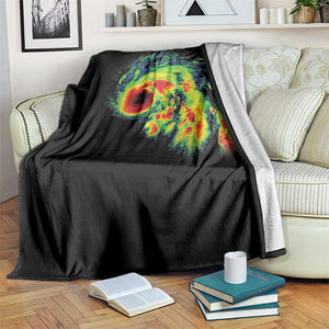 Hurricane Helene Throw Blanket Meteorologist Weather Radar Image Storm Chasing TS11 Print Your Wear
