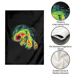 Hurricane Helene Garden Flag Meteorologist Weather Radar Image Storm Chasing TS11 Print Your Wear