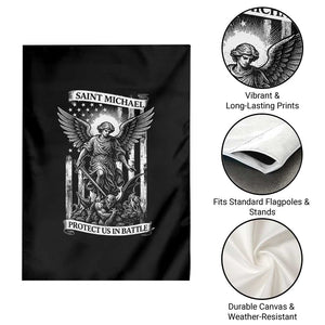 Saint Michael Protect Us In Battle Garden Flag American Flag Catholic Christian Faith TS11 Print Your Wear