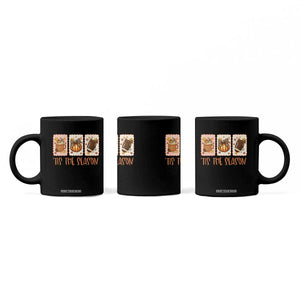 Tis The Season Fall Thanksgiving Coffee Mug American Football Pumpkin Postage Stamps TS11 Print Your Wear