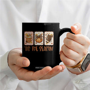Tis The Season Fall Thanksgiving Coffee Mug American Football Pumpkin Postage Stamps TS11 Print Your Wear