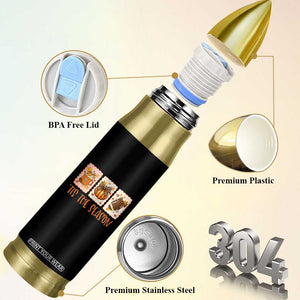 Tis The Season Fall Thanksgiving Bullet Tumbler American Football Pumpkin Postage Stamps TS11 Print Your Wear