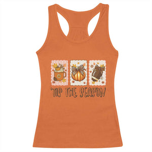Tis The Season Fall Thanksgiving Racerback Tank Top American Football Pumpkin Postage Stamps TS11 Orange Print Your Wear