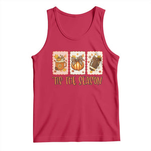 Tis The Season Fall Thanksgiving Tank Top American Football Pumpkin Postage Stamps TS11 Red Print Your Wear