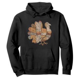 Thanksgiving Vintage Patchwork Gobble Turkey Hoodie TS11 Black Print Your Wear