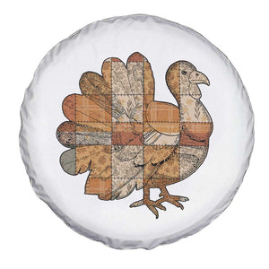Thanksgiving Vintage Patchwork Gobble Turkey Spare Tire Cover TS11 Print Your Wear