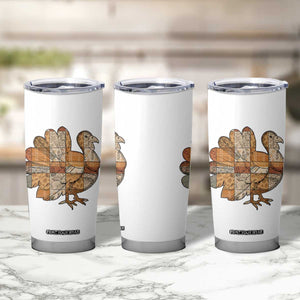 Thanksgiving Vintage Patchwork Gobble Turkey Tumbler Cup TS11 Print Your Wear
