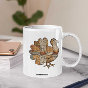 Thanksgiving Vintage Patchwork Gobble Turkey Coffee Mug TS11 Print Your Wear