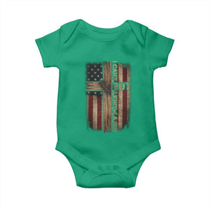 I Cant But I Know A Guy Baby Onesie Funny Christian Jesus Cross TS11 Irish Green Print Your Wear