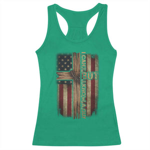 I Cant But I Know A Guy Racerback Tank Top Funny Christian Jesus Cross TS11 Irish Green Print Your Wear
