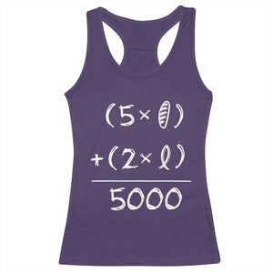 2 Fishes 5 Loaves Jesus Feeds The 5000 Christian Bible Verses Racerback Tank Top TS11 Purple Print Your Wear