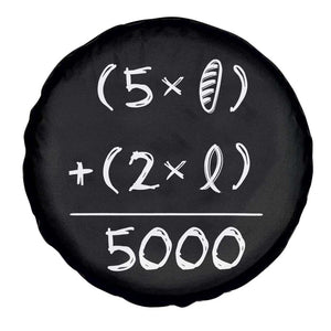 2 Fishes 5 Loaves Jesus Feeds The 5000 Christian Bible Verses Spare Tire Cover TS11 Print Your Wear