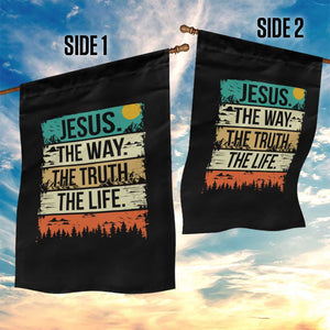Jesus The Way The Truth The Life Garden Flag Blessed Christians TS11 Print Your Wear