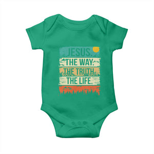 Jesus The Way The Truth The Life Baby Onesie Blessed Christians TS11 Irish Green Print Your Wear