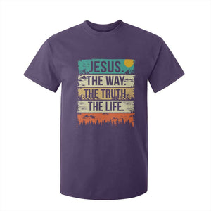 Jesus The Way The Truth The Life T Shirt For Kid Blessed Christians TS11 Purple Print Your Wear