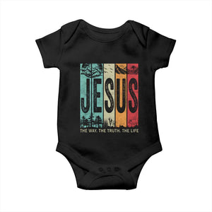 Jesus The Way The Truth The Life Baby Onesie Christian Worship TS11 Black Print Your Wear