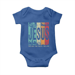 Jesus The Way The Truth The Life Baby Onesie Christian Worship TS11 Royal Blue Print Your Wear