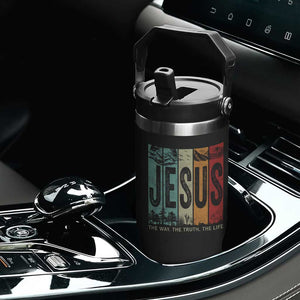 Jesus The Way The Truth The Life Flip Straw Tumbler Christian Worship TS11 Print Your Wear