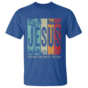 Jesus The Way The Truth The Life T Shirt Christian Worship TS11 Royal Blue Print Your Wear