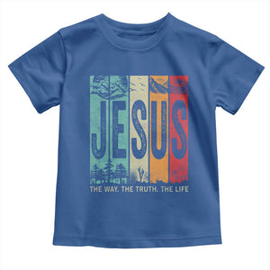 Jesus The Way The Truth The Life Toddler T Shirt Christian Worship TS11 Royal Blue Print Your Wear
