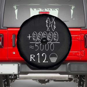 2 Fishes 5 Breads Jesus Feeds The 5000 Christian Bible Verses Spare Tire Cover TS11 Black Print Your Wear