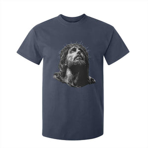 Jesus Christ Religious Christian Faith Crown Of Thorns T Shirt For Kid TS11 Navy Print Your Wear