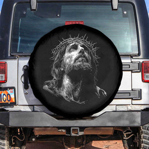 Jesus Christ Religious Christian Faith Crown Of Thorns Spare Tire Cover TS11 No hole Black Print Your Wear