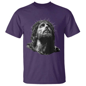 Jesus Christ Religious Christian Faith Crown Of Thorns T Shirt TS11 Purple Print Your Wear