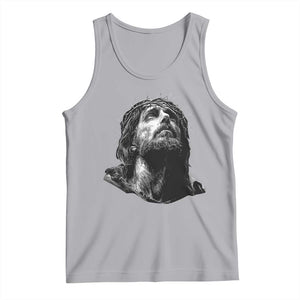 Jesus Christ Religious Christian Faith Crown Of Thorns Tank Top TS11 Athletic Heather Print Your Wear
