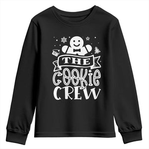Funny The Cookie Crew Youth Sweatshirt Christmas Baking Team Gingerbread TS11 Black Print Your Wear