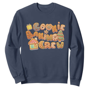 Funny Christmas Baking Sweatshirt Cookie Baking Crew Family Matching TS11 Navy Print Your Wear