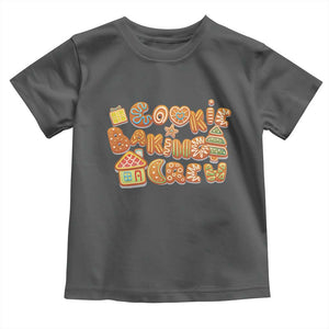 Funny Christmas Baking Toddler T Shirt Cookie Baking Crew Family Matching TS11 Dark Heather Print Your Wear