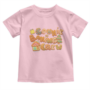 Funny Christmas Baking Toddler T Shirt Cookie Baking Crew Family Matching TS11 Light Pink Print Your Wear