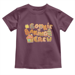 Funny Christmas Baking Toddler T Shirt Cookie Baking Crew Family Matching TS11 Maroon Print Your Wear