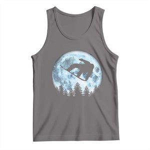 Snowboard Moon Snowboarding Winter Sports Tank Top TS11 Deep Heather Print Your Wear