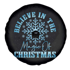 Believe In The Magic Of Christmas Spare Tire Cover Xmas Snowflake TS11 Print Your Wear
