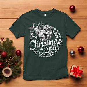 Nordic Christmas Krampus T Shirt Have The Christmas You Deserve Horror Xmas TS11 Dark Forest Green Print Your Wear