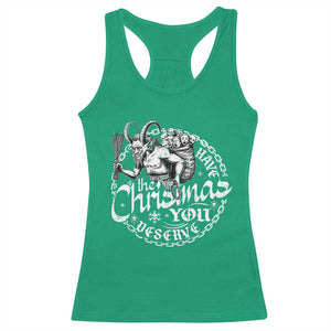 Nordic Christmas Krampus Racerback Tank Top Have The Christmas You Deserve Horror Xmas TS11 Irish Green Print Your Wear