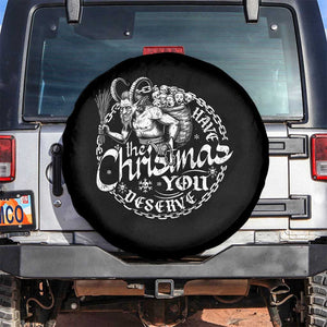 Nordic Christmas Krampus Spare Tire Cover Have The Christmas You Deserve Horror Xmas TS11 No hole Black Print Your Wear