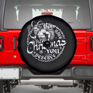 Nordic Christmas Krampus Spare Tire Cover Have The Christmas You Deserve Horror Xmas TS11 Black Print Your Wear