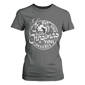 Nordic Christmas Krampus T Shirt For Women Have The Christmas You Deserve Horror Xmas TS11 Dark Heather Print Your Wear